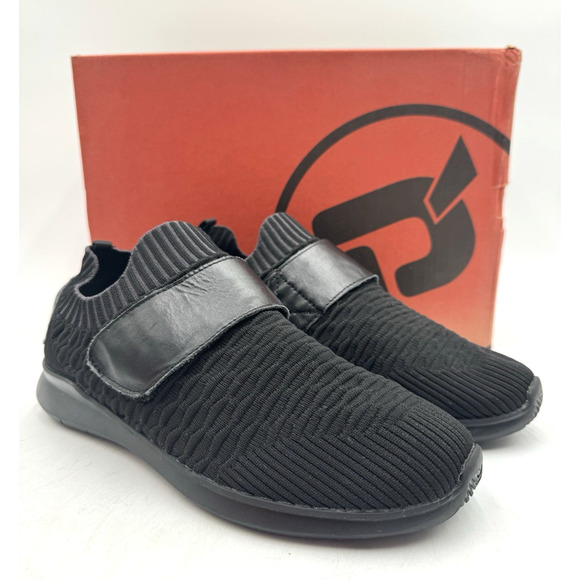 Propet TRAVELBOUND STRAP Women's Athletic Sneaker Black US Size 9 Wide NIB - Picture 1 of 11